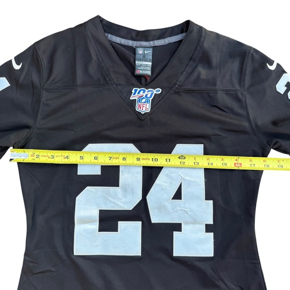 Nike‎ Las Vegas Raiders Abram 24 NFL Jersey Kids Small Football Black - Picture 5 of 9